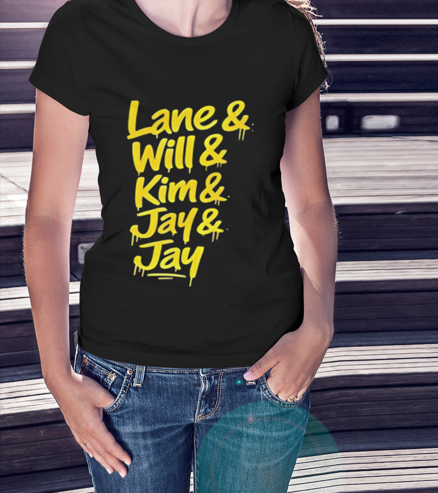 Lane Will Kim Jay Jay Graffiti Style Names T-Shirt