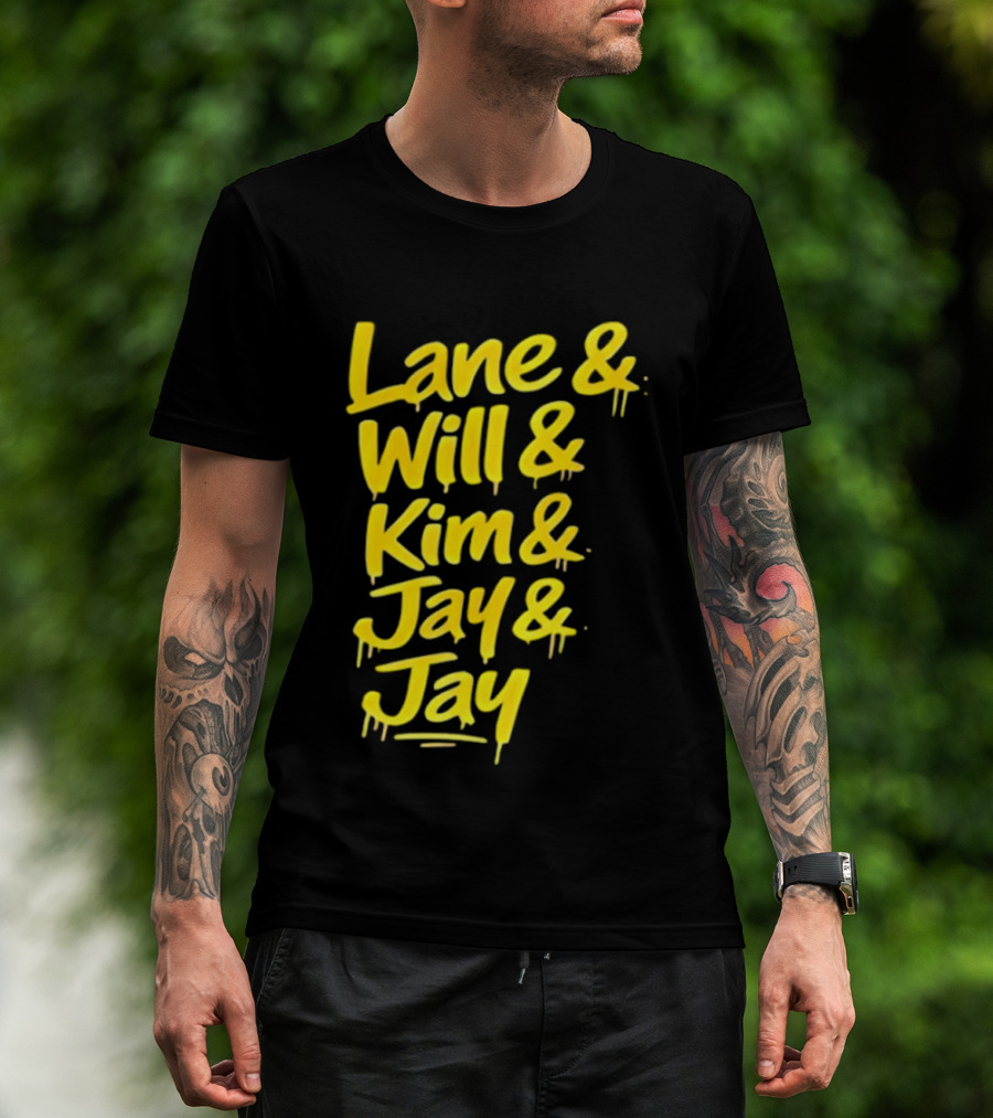 Lane Will Kim Jay Jay Graffiti Style Names T-Shirt
