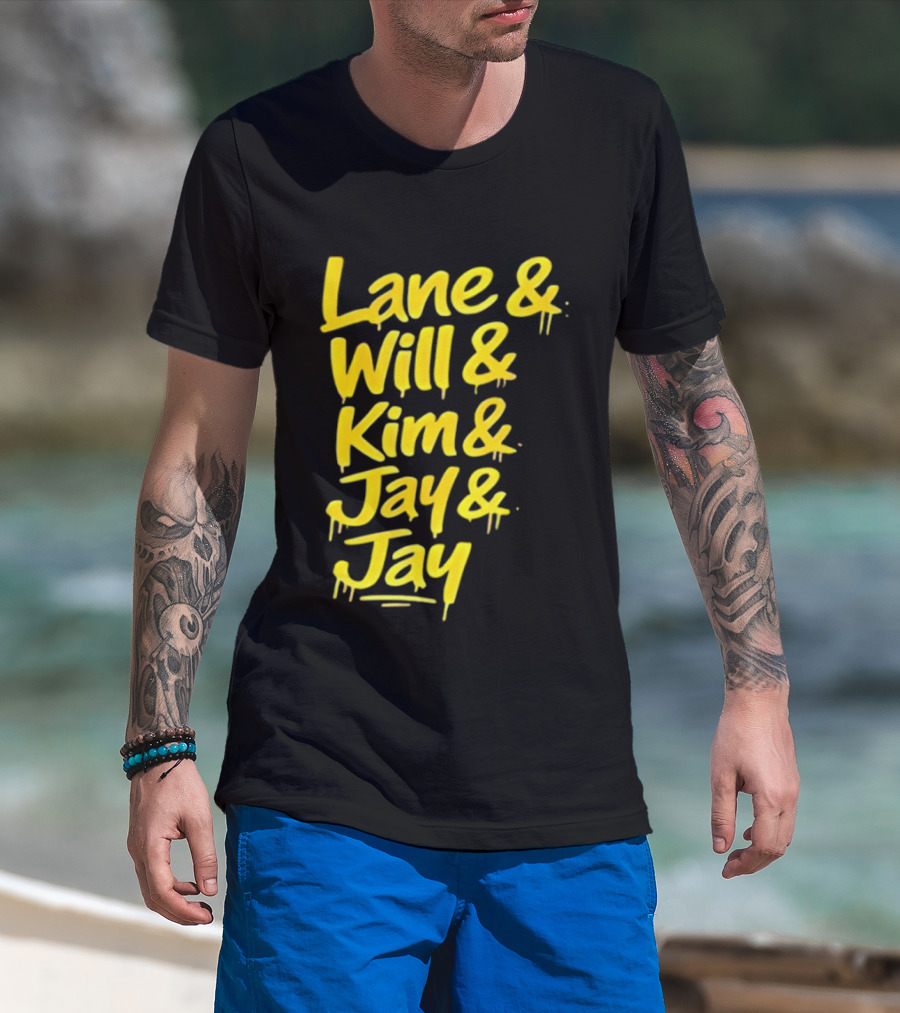Lane Will Kim Jay Jay Graffiti Style Names T-Shirt