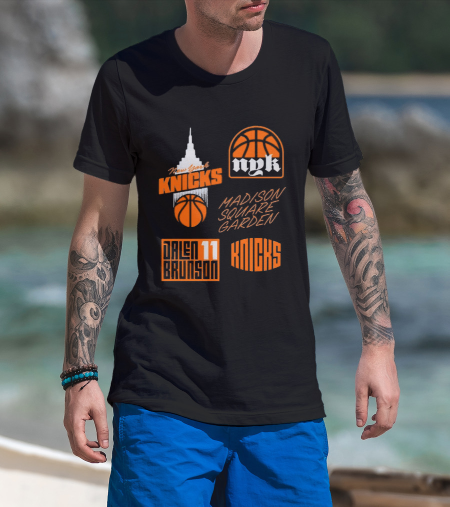 New York Knicks Jalen Brunson MSG NYK 11 Madison Square Garden T-Shirt
