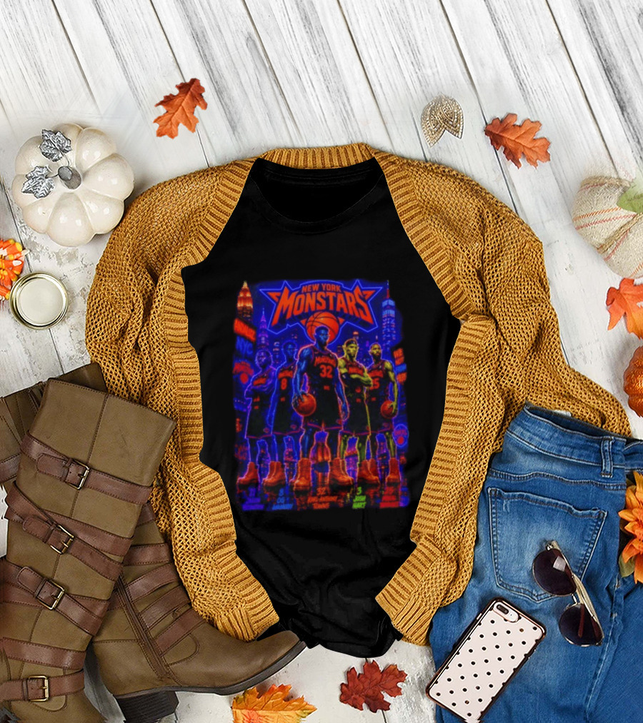 New York Monstars Space Jam Knicks Basketball T-Shirt