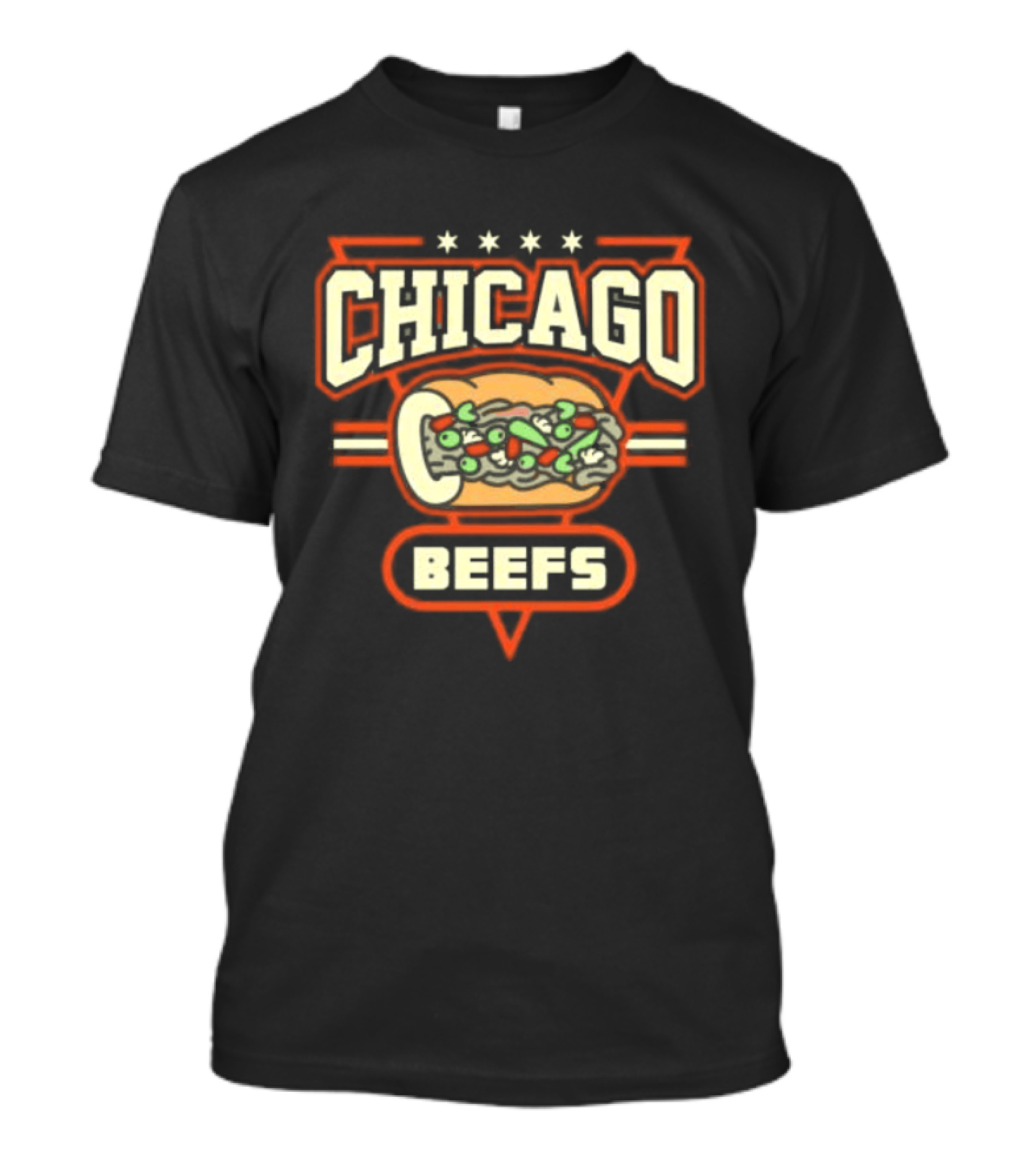 Chicago Beefs Sandwich Stars T-Shirt
