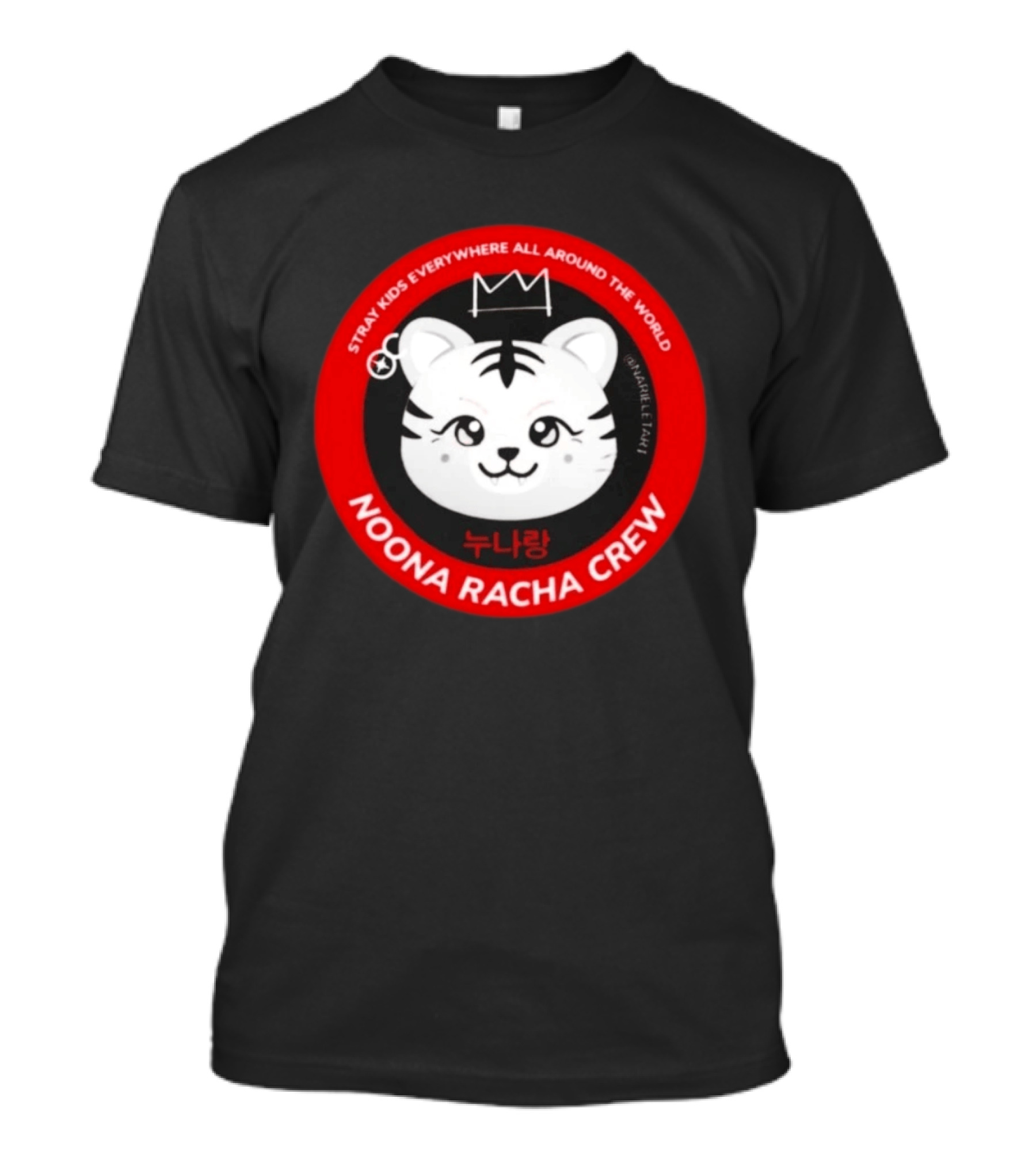 Stray Kids Everywhere All Around The World Noona Racha Crew Tiger Face T-Shirt