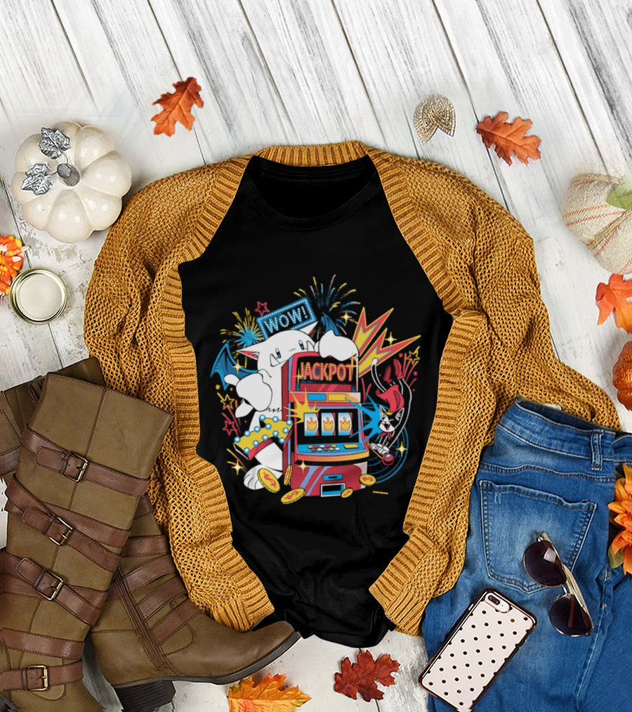 Final Fantasy Moogle Jackpot Slot Machine WOW Explosion T-Shirt