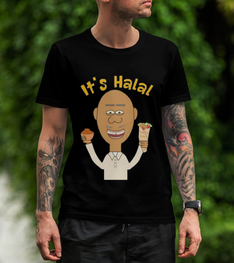 It's Halal Man With Dates And Kebab Celebrating Ramadan T-Shirt