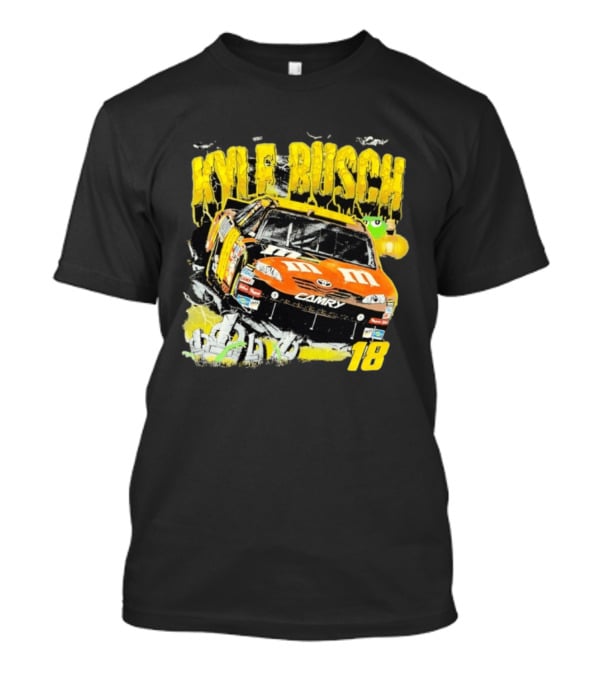 Kyle Busch M&M Racing 18 Zombie Halloween Car T-Shirt