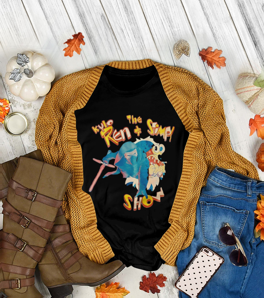 Kylo Ren and The Stimpy Show Star Wars Ren Stimpy Mashup T-Shirt