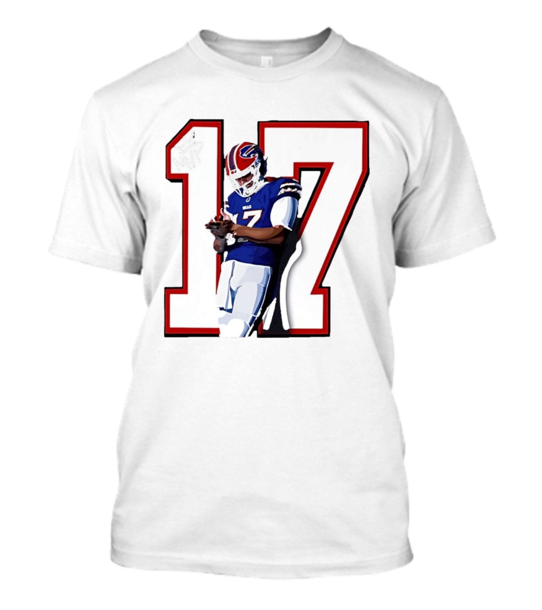 Josh Allen Buffalo Bills Number 17 MVP Football Player T-Shirt