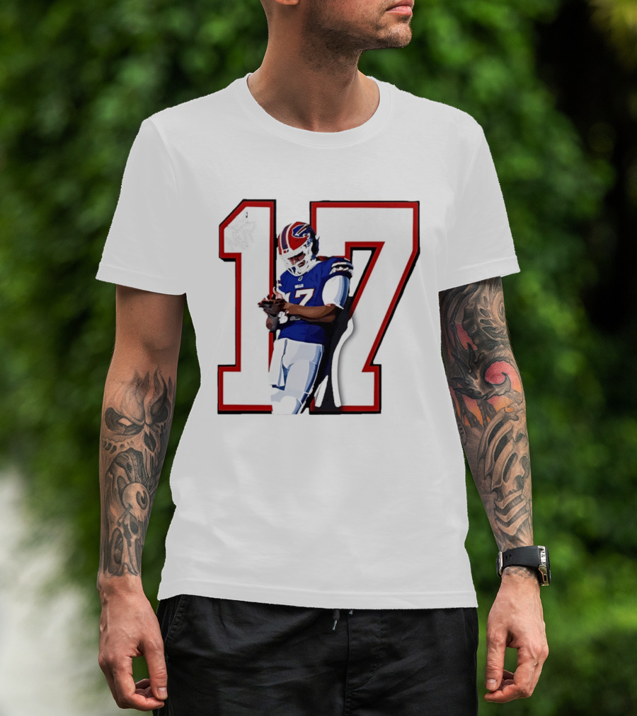 Josh Allen Buffalo Bills Number 17 MVP Football Player T-Shirt