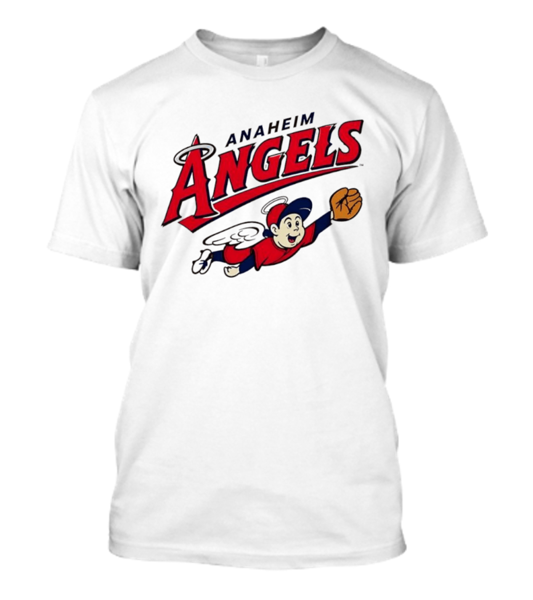 Anaheim Angels Vintage Baseball Flying T-Shirt