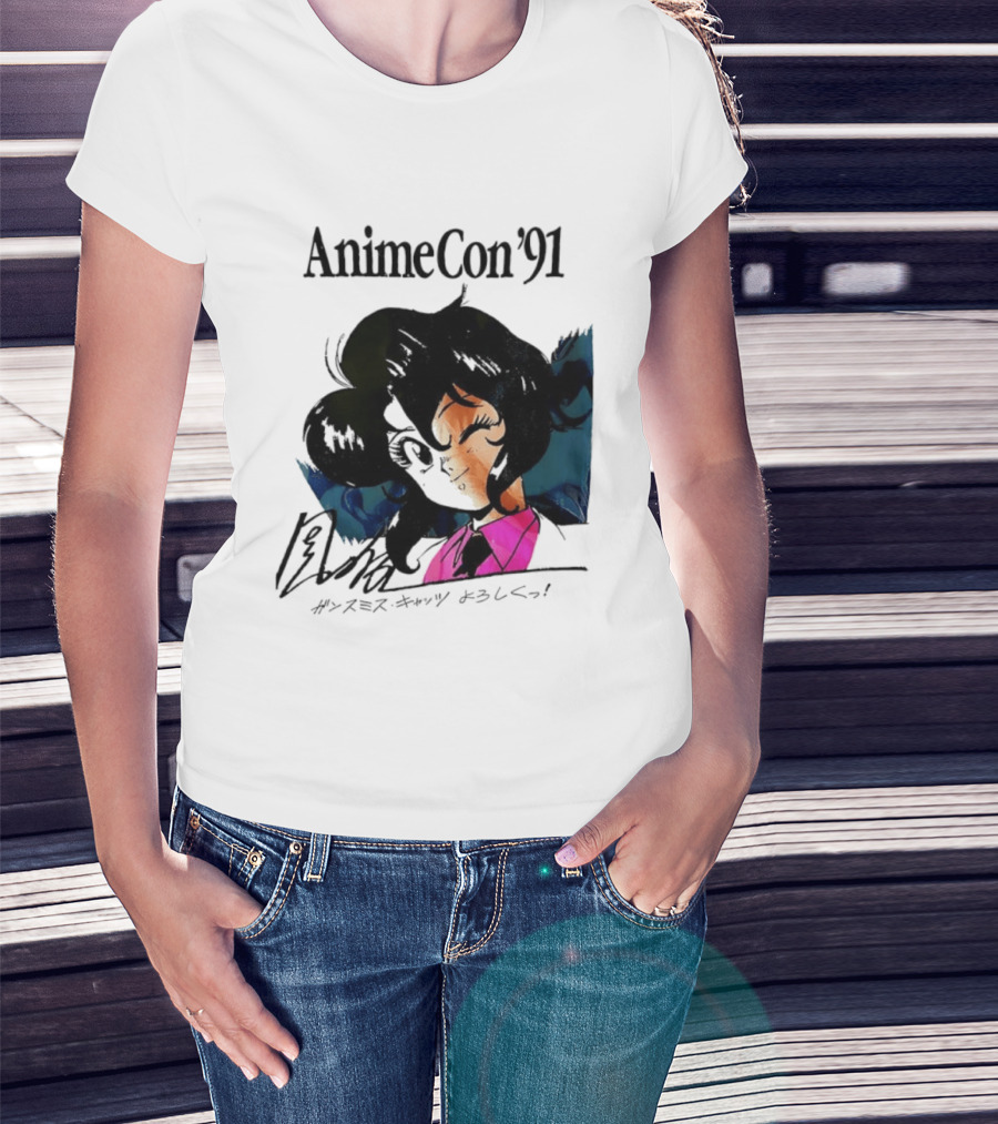 Anime Con '91 Character With Autograph And Japanese T-Shirt