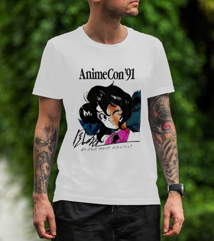 Anime Con '91 Character With Autograph And Japanese T-Shirt