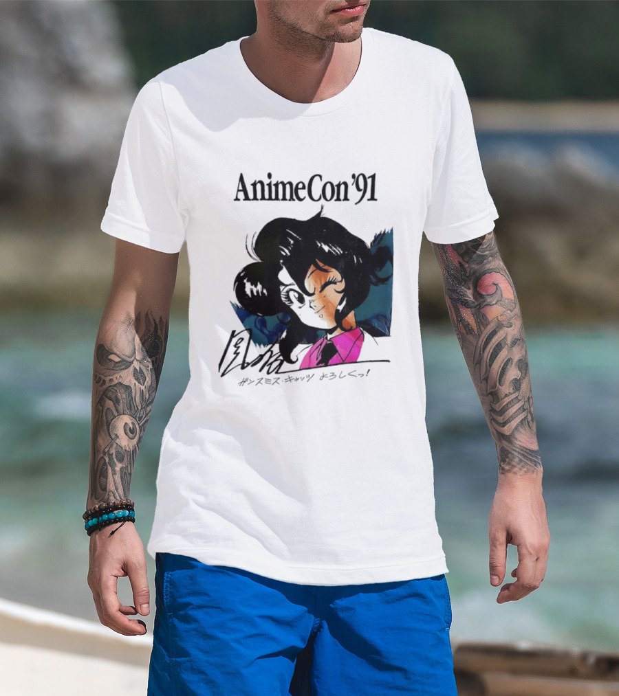 Anime Con '91 Character With Autograph And Japanese T-Shirt