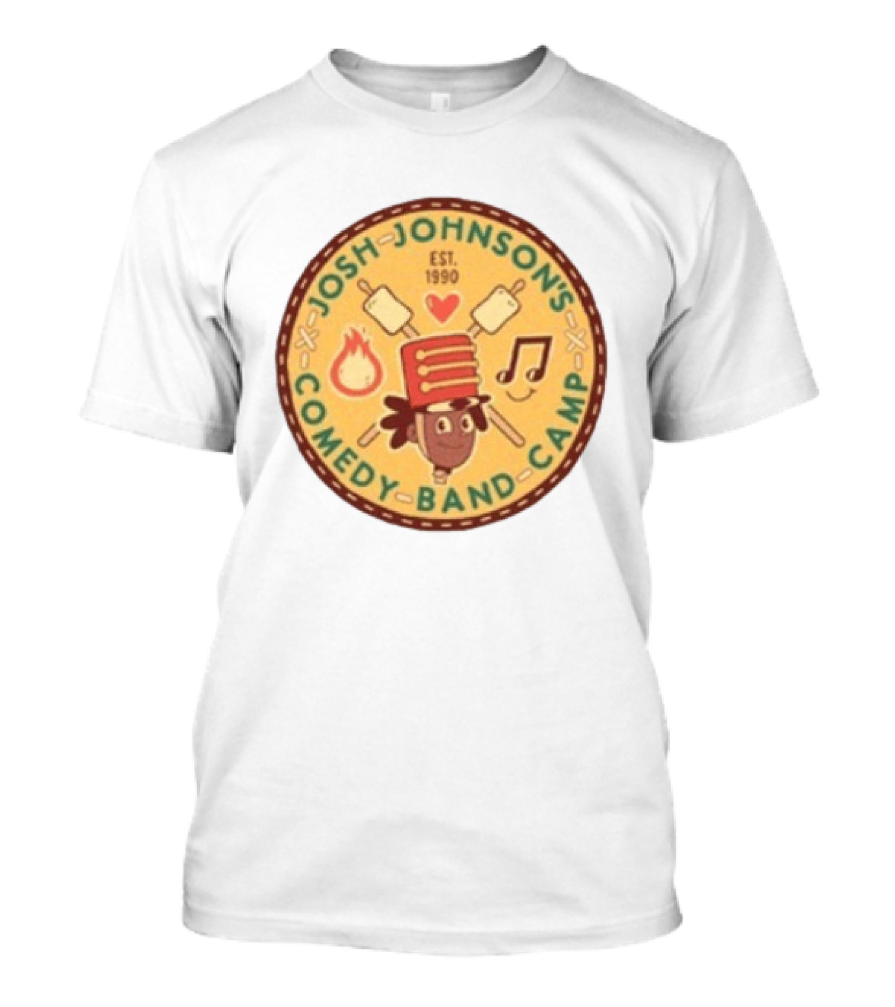 Josh Johnson's Comedy Band Camp Tour 1990 Marshmallows And Music Note T-Shirt