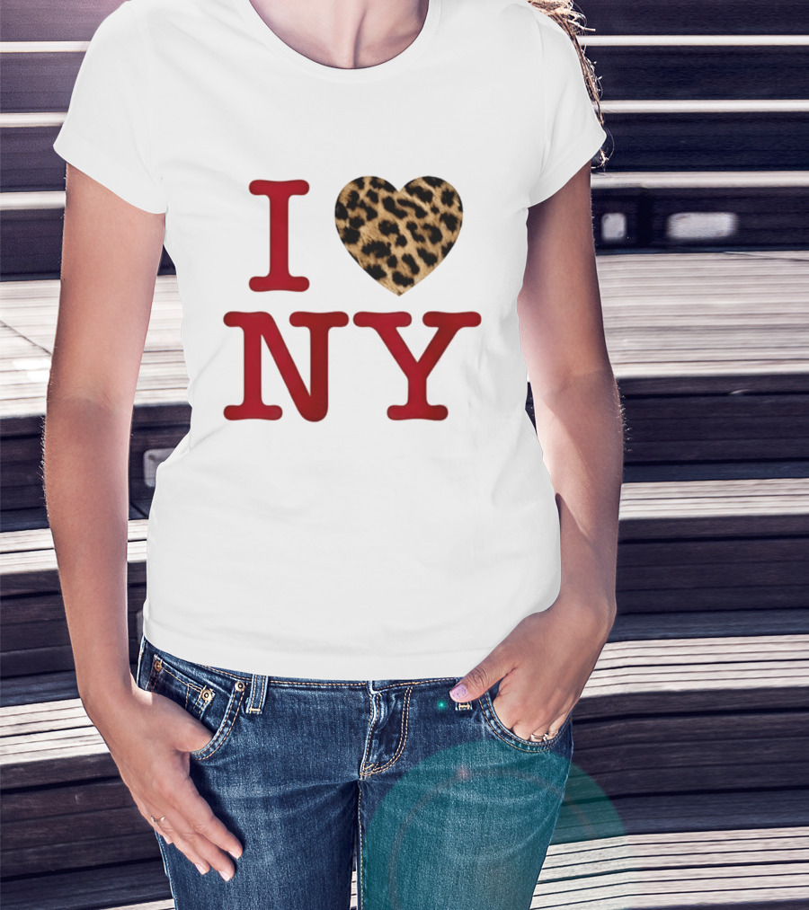 Latto Crave I Heart NY Leopard T-Shirt
