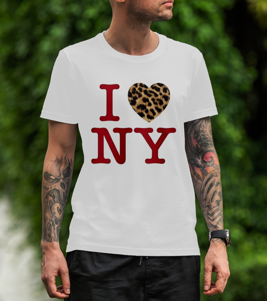 Latto Crave I Heart NY Leopard T-Shirt