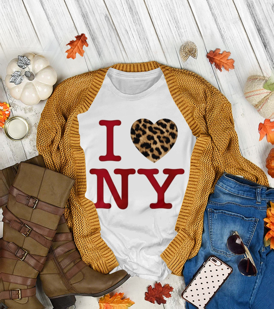 Latto Crave I Heart NY Leopard T-Shirt