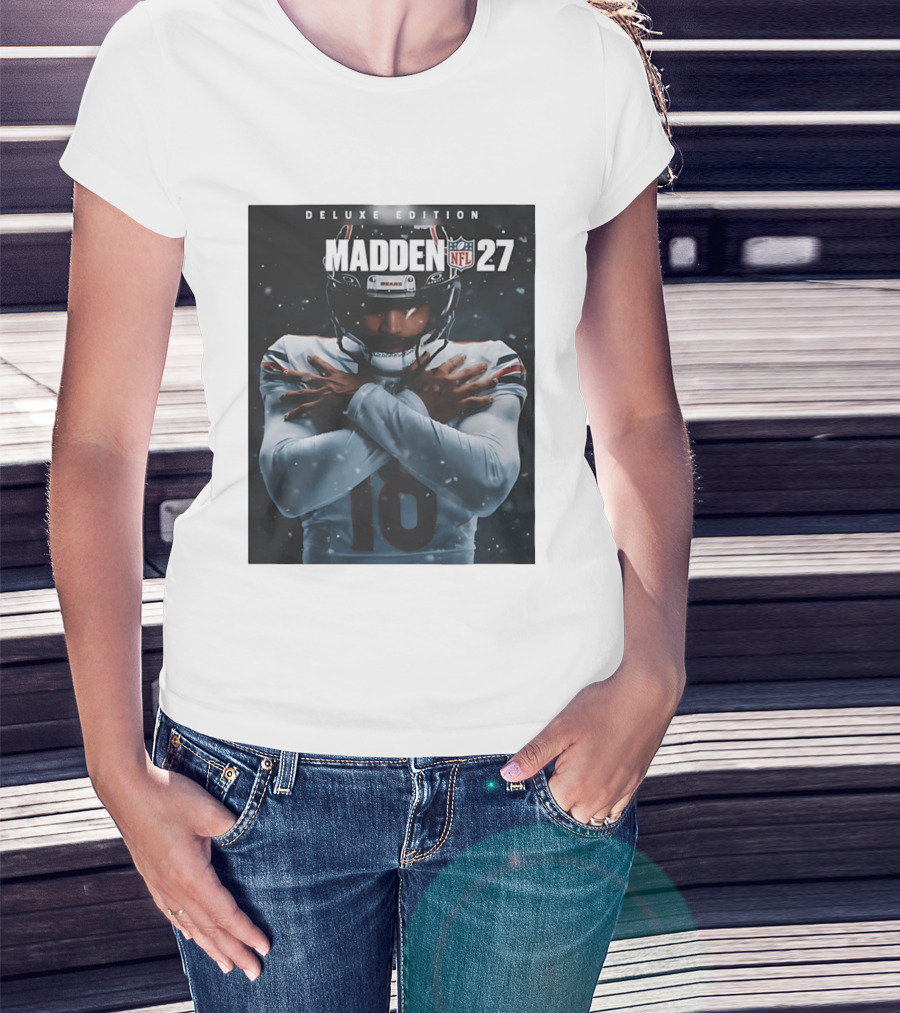 Madden NFL 27 Deluxe Edition Caleb Williams Bears 18 T-Shirt