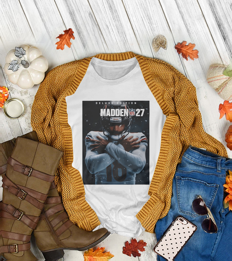Madden NFL 27 Deluxe Edition Caleb Williams Bears 18 T-Shirt