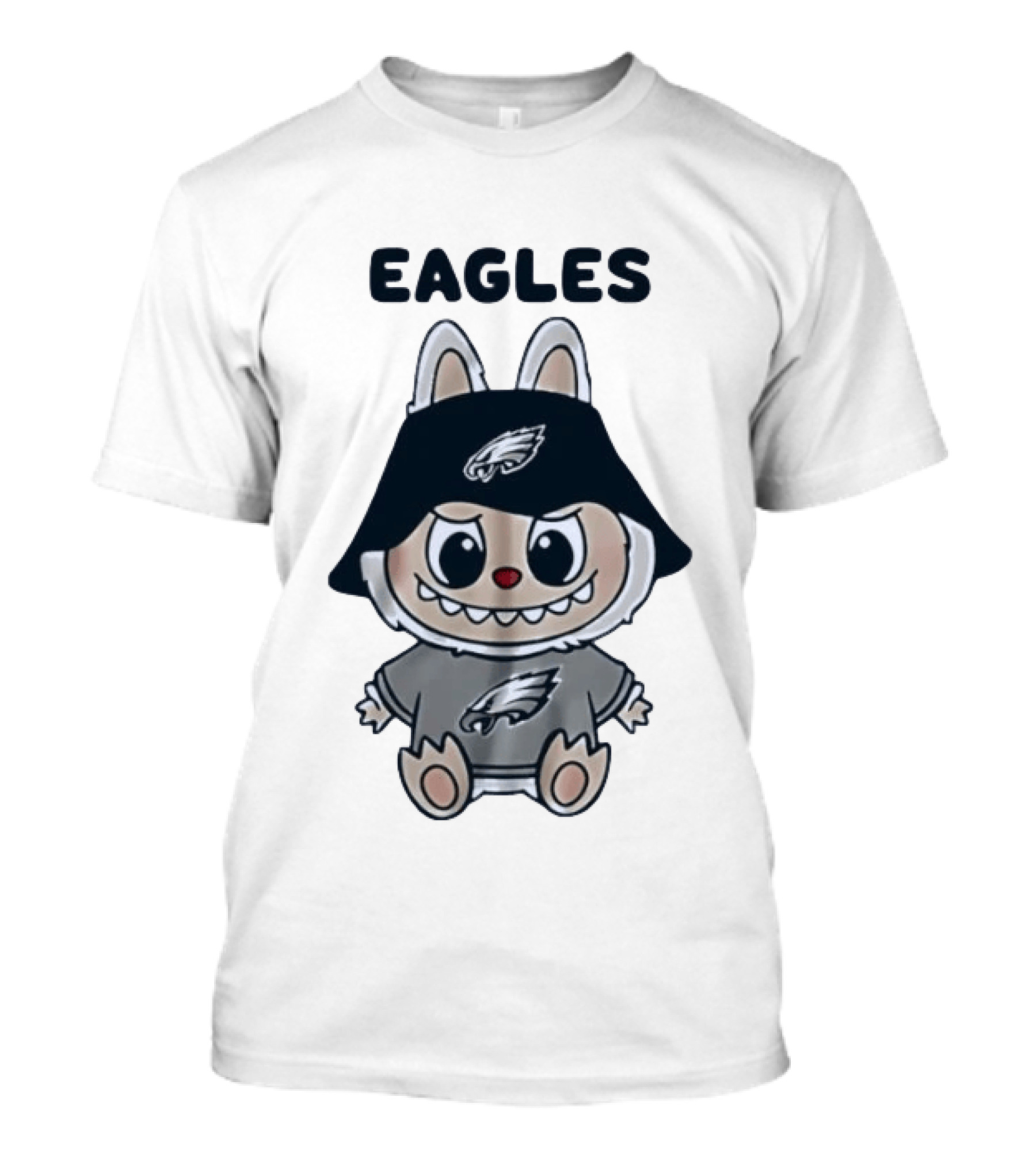Philadelphia Eagles Labubu Character NFL Football T-Shirt