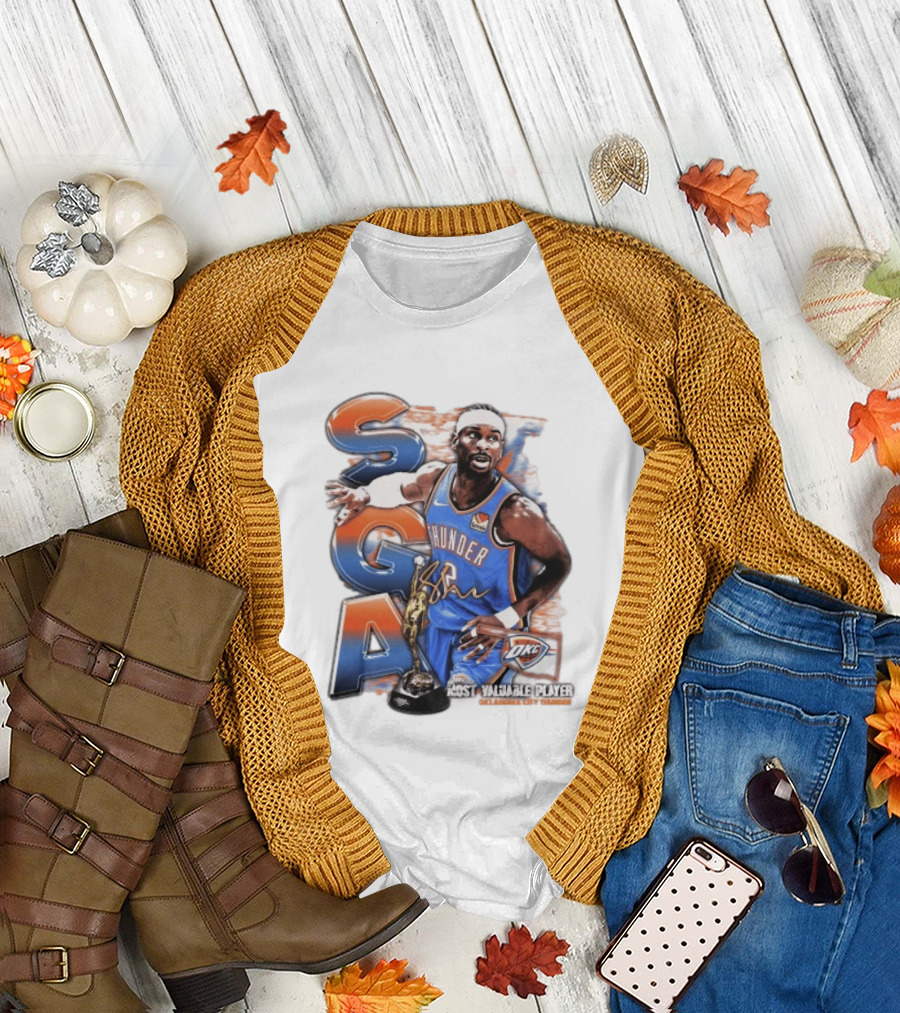 Shai Gilgeous Alexander SGA Oklahoma City Thunder Most Valuable Player T-Shirt