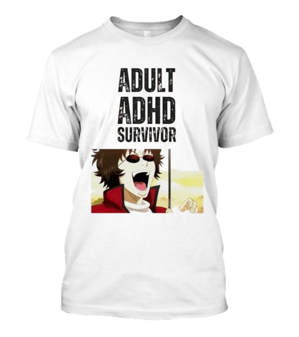 Sakamoto Tatsuma Anime Character Adult ADHD Survivor T-Shirt