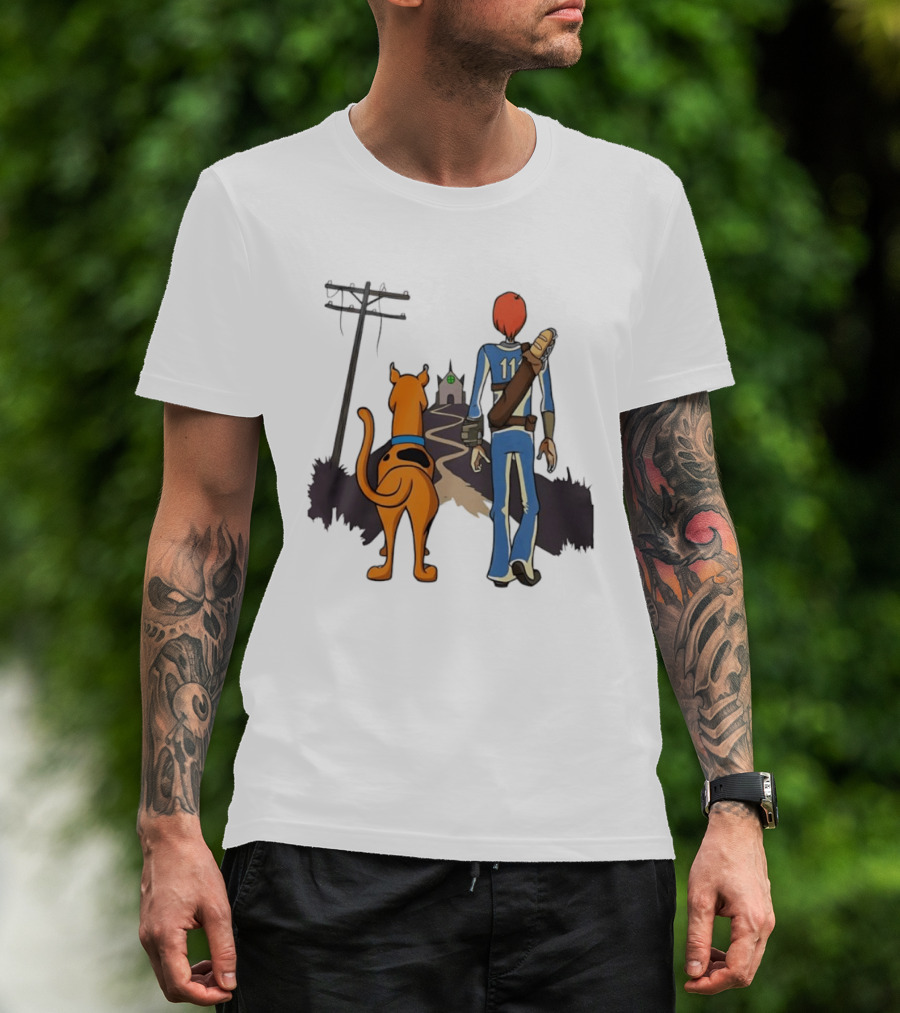 Scooby Doo Shaggy Rogers Fallout Vault Dweller Adventure T-Shirt