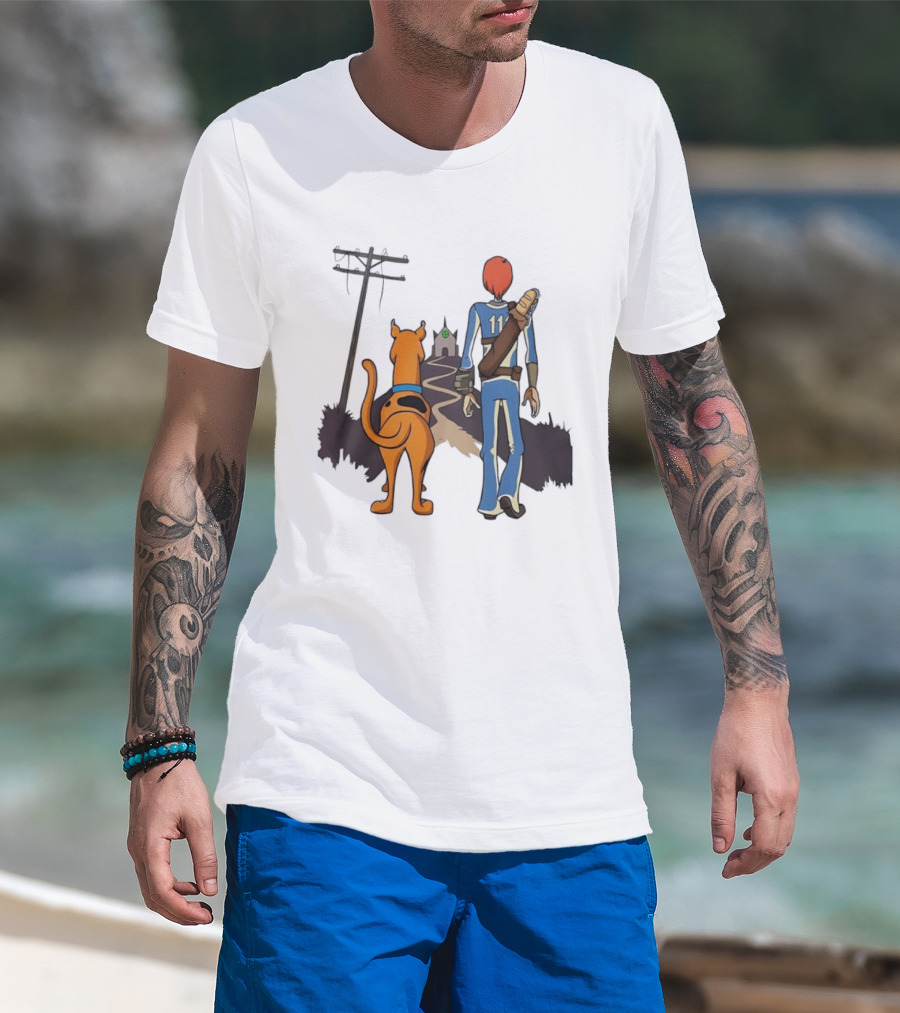 Scooby Doo Shaggy Rogers Fallout Vault Dweller Adventure T-Shirt