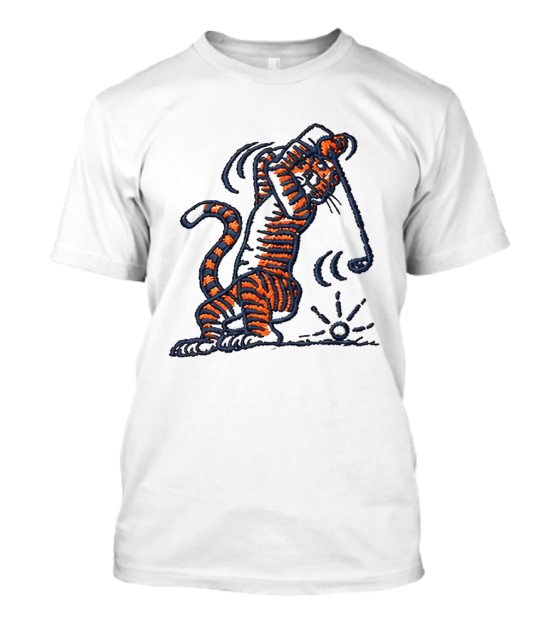 Auburn Swinging Tiger Embroidery Golf Hat Auburn University T-Shirt