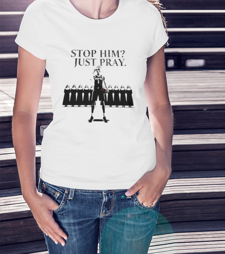 Victor Wembanyama San Antonio Spurs NBA Stop Him Just Pray T-Shirt