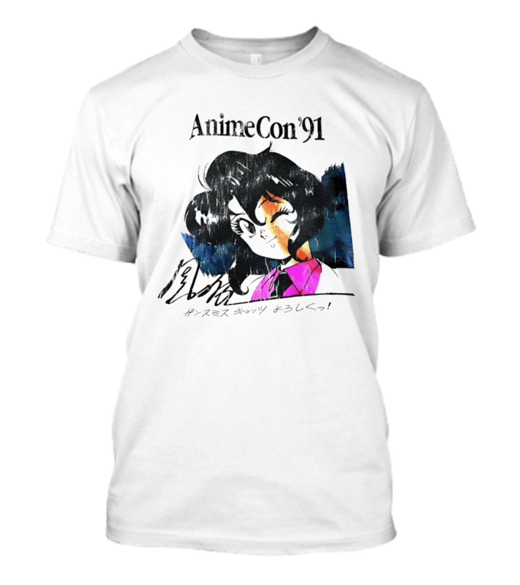 AnimeCon '91 Rally Vincent Gunsmith Cats Manga T-Shirt