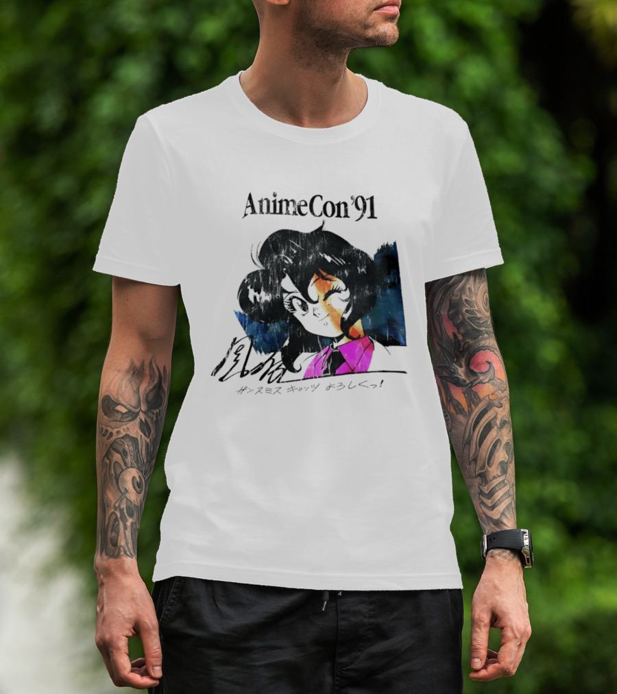 AnimeCon '91 Rally Vincent Gunsmith Cats Manga T-Shirt