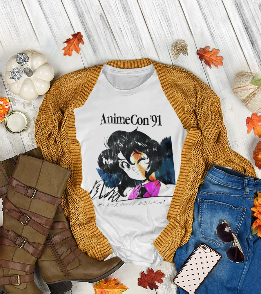 AnimeCon '91 Rally Vincent Gunsmith Cats Manga T-Shirt
