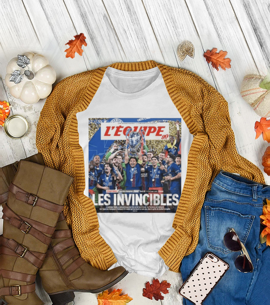 L'Équipe 80 Les Invincibles Football Ligue des Champions T-Shirt