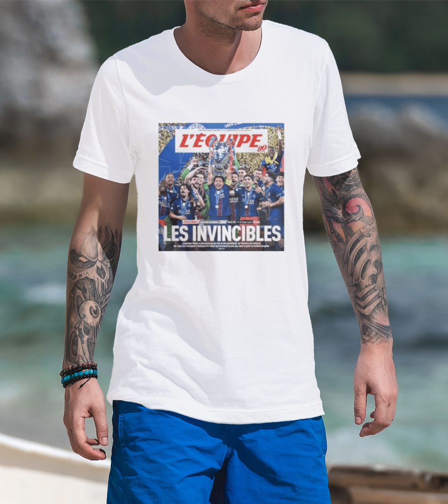 L'Équipe 80 Les Invincibles Football Ligue Des Champions T-Shirt