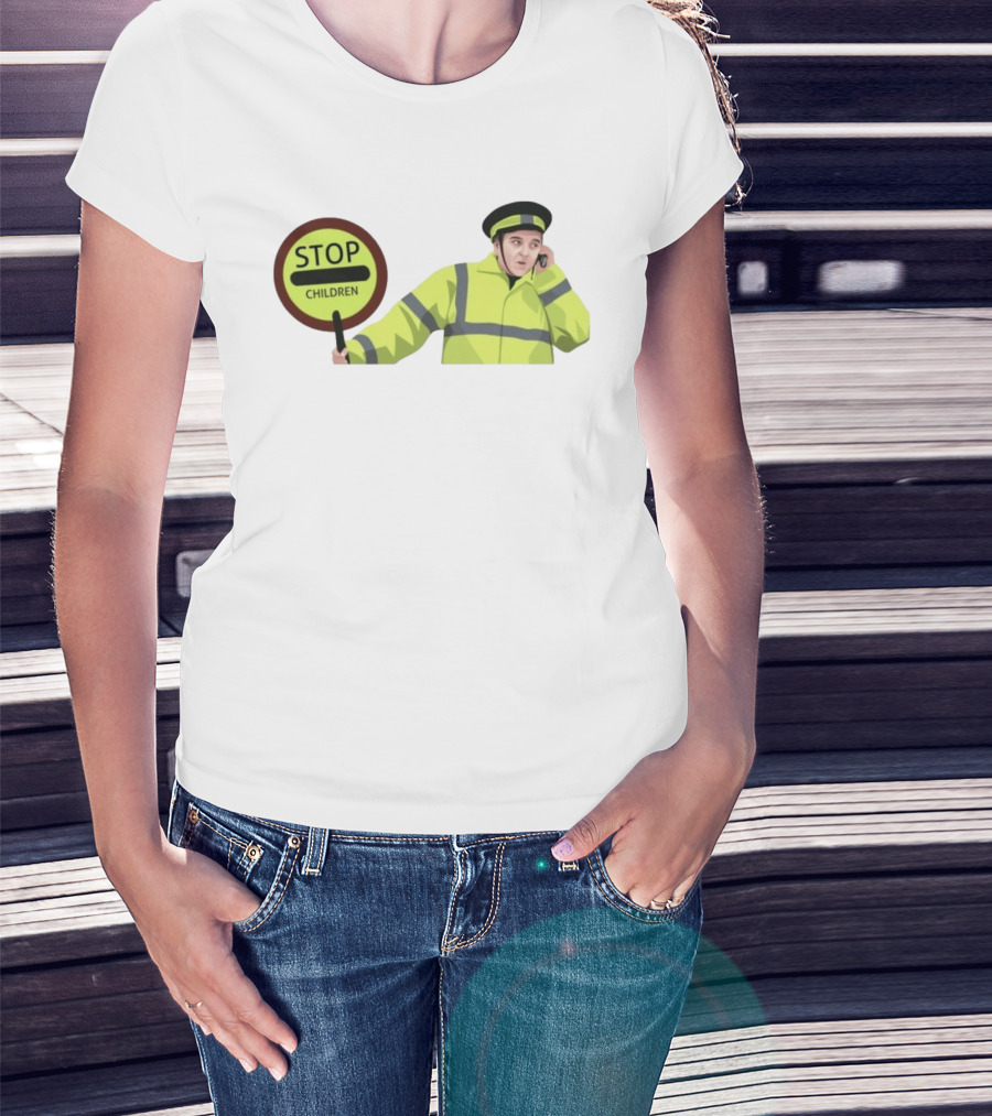 Line Of Duty Stop Children Max And Paddy Crossing Guard T-Shirt
