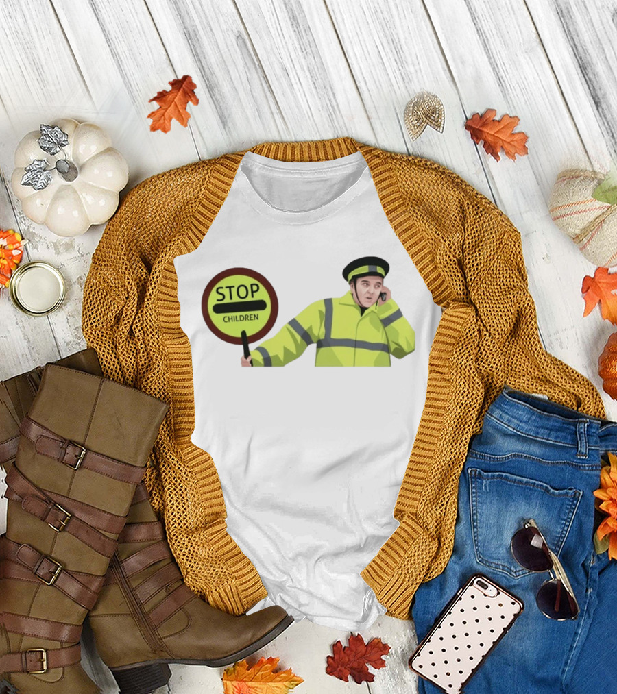 Line Of Duty Stop Children Max And Paddy Crossing Guard T-Shirt