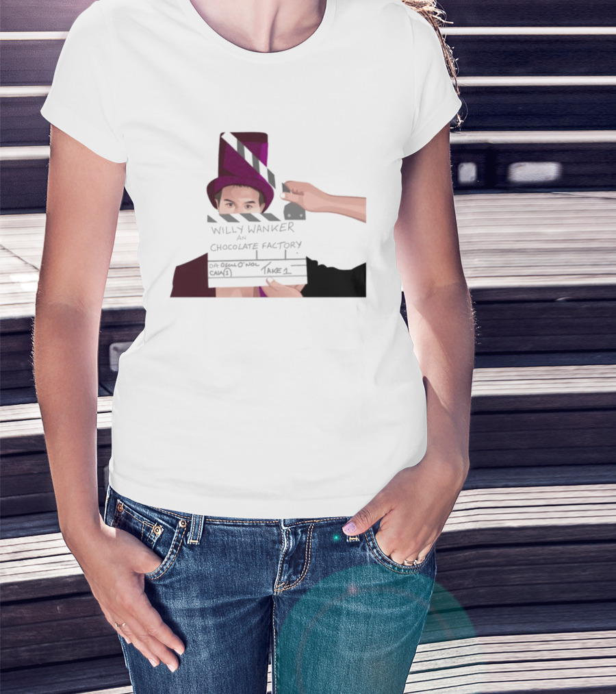 Max And Paddy Willy Wanker Chocolate Factory Movie Scene Take 1 T-Shirt