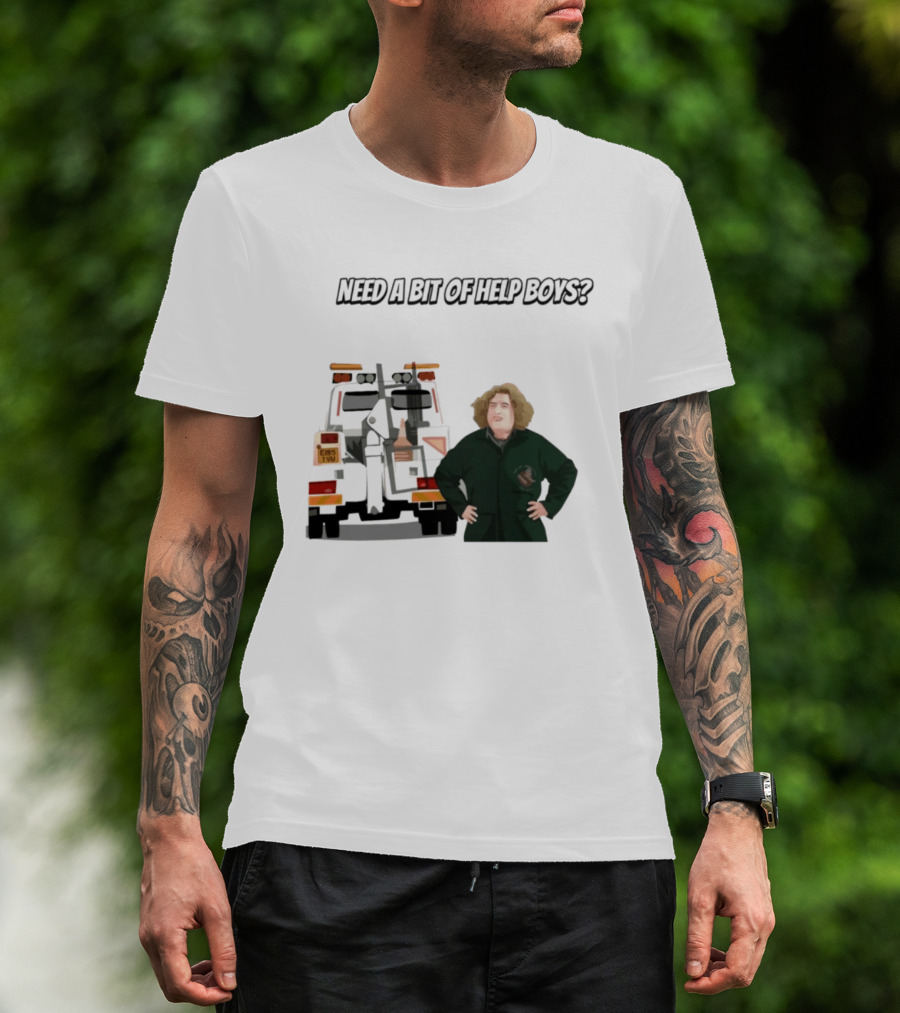 NEED A BIT OF HELP BOYS Paddy Tow Truck Raymond Stantz T-Shirt