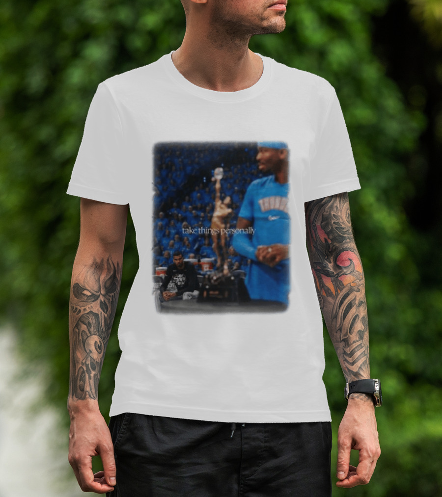 NBA Take Things Personally Oklahoma Basketball Official Fan Merchandise T-Shirt