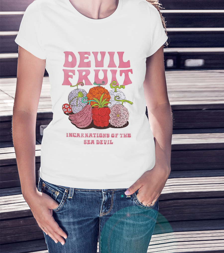 Devil Fruit Incarnations Sea Devil One Piece Anime Manga T-Shirt