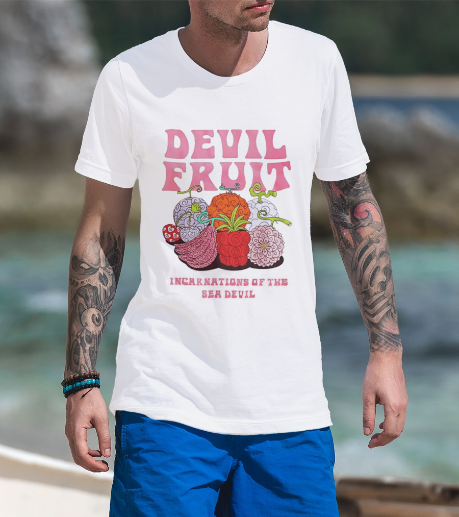 Devil Fruit Incarnations Sea Devil One Piece Anime Manga T-Shirt