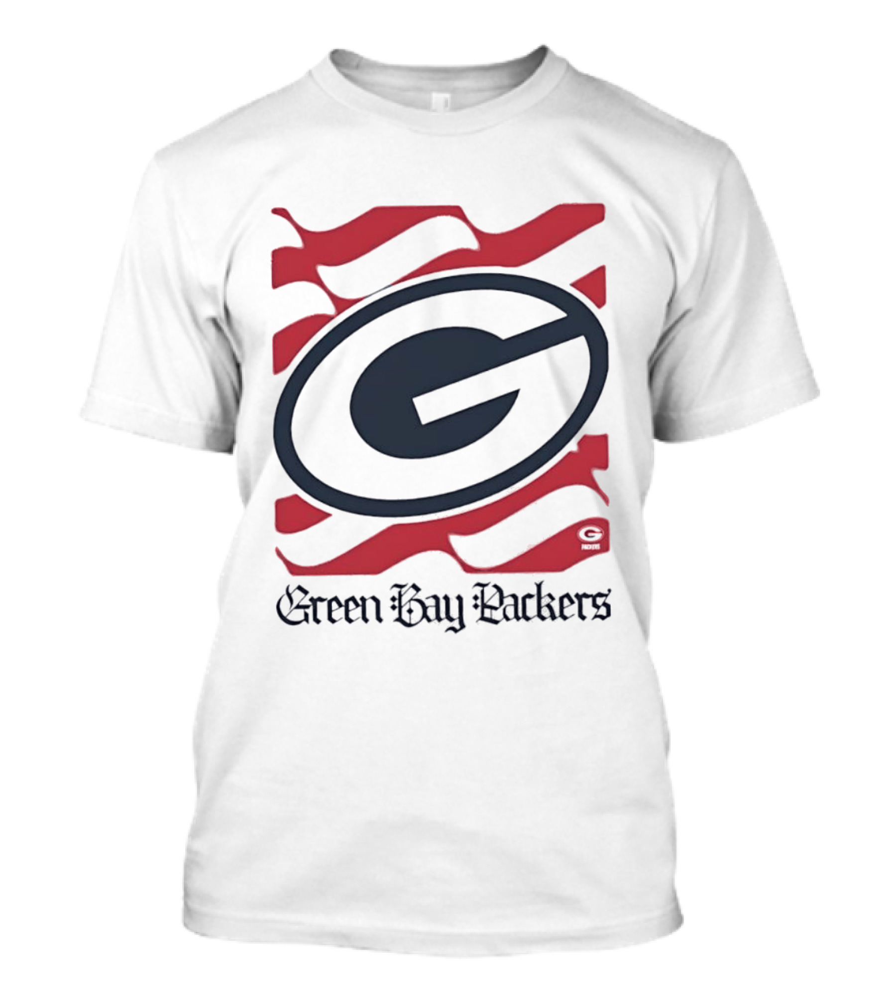 Green Bay Packers G American Flag Design Football Packers T-Shirt
