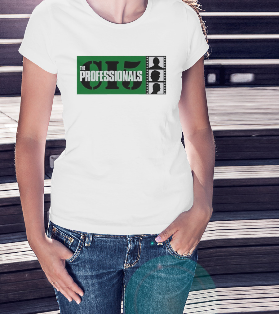 The Professionals CI5 TV Series Bodie Doyle Cowley Silhouette Film Strip T-Shirt