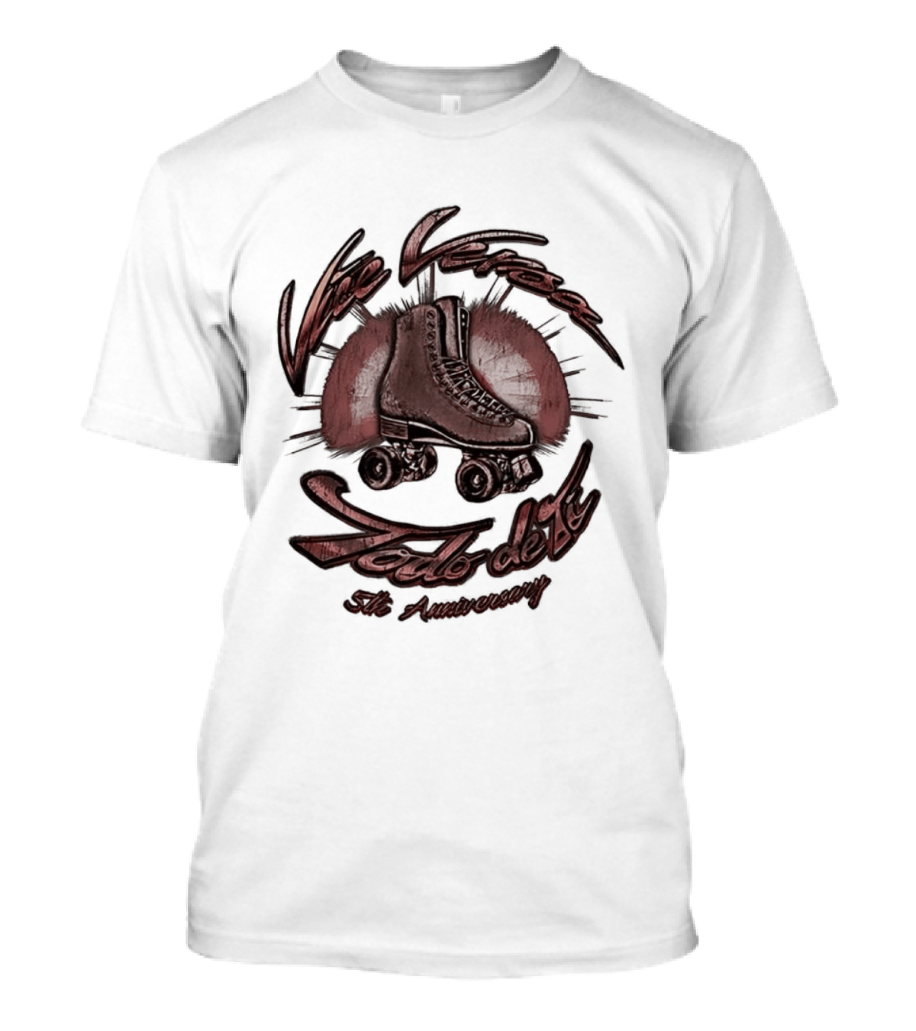 Vice Versa Todo De Ti 5th Anniversary Roller Skate Disco T-Shirt