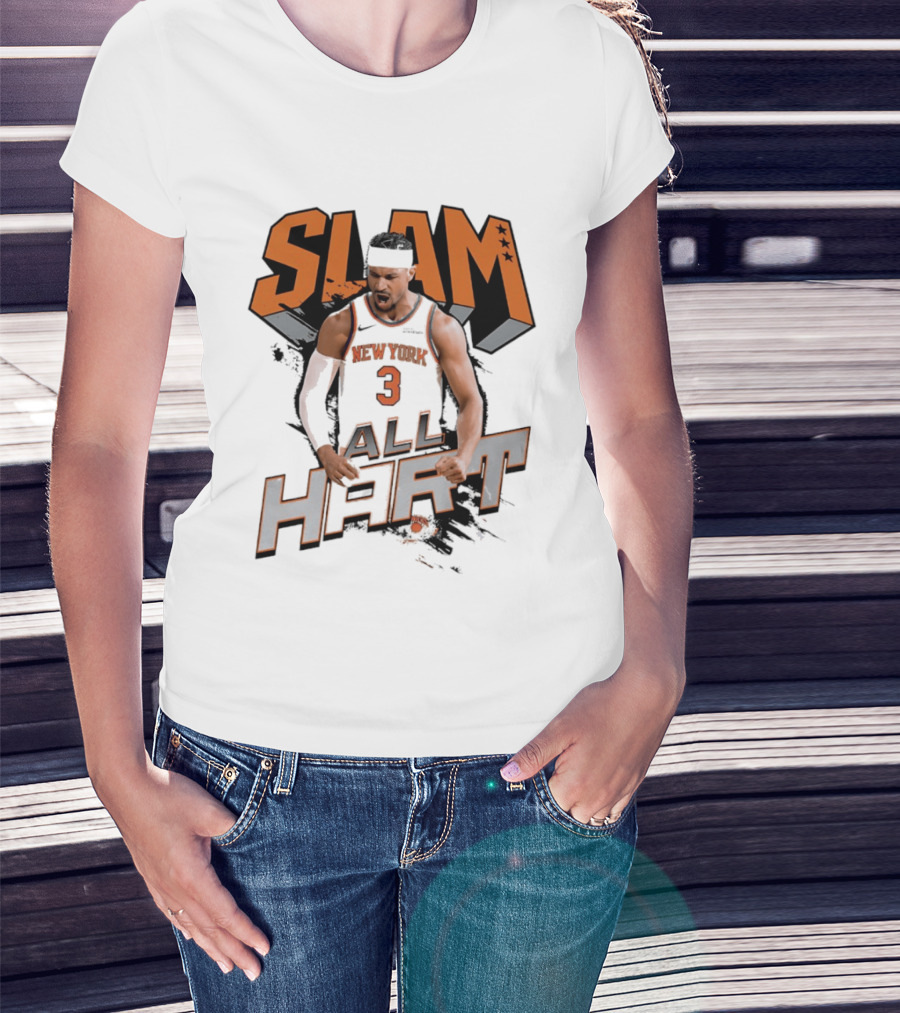 SLAM Josh Hart New York Knicks All Hart T-Shirt