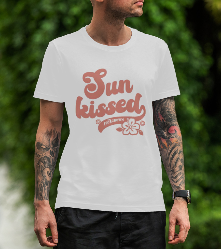 Sun Kissed Flo Grown Florida Hibiscus Flower Beach Summer T-Shirt