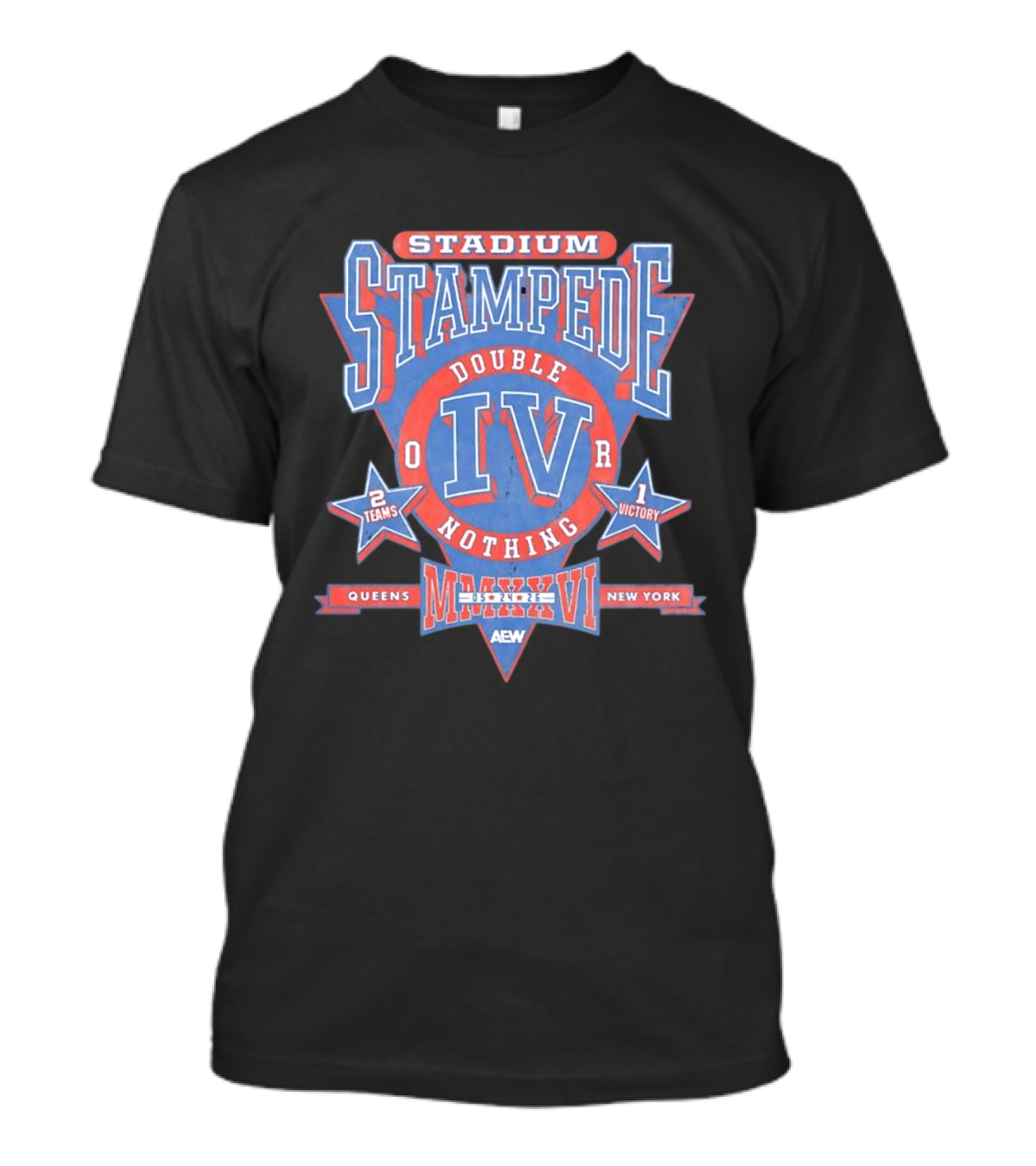 AEW Stadium Stampede Double Or Nothing IV 2026 Queens New York Wrestling Event T-Shirt