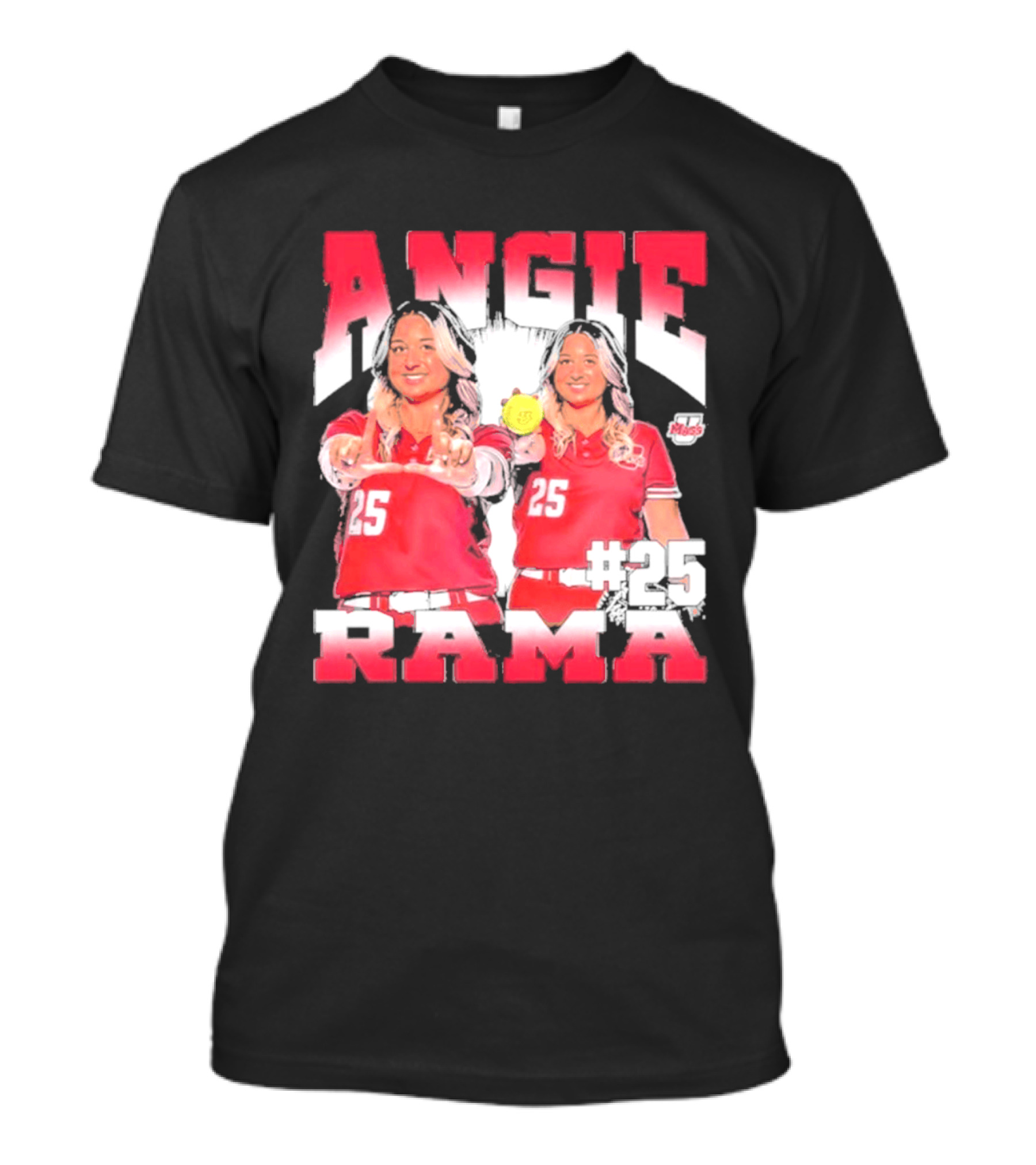Angie Rama 25 Umass Athletics NCAA Softball T-Shirt