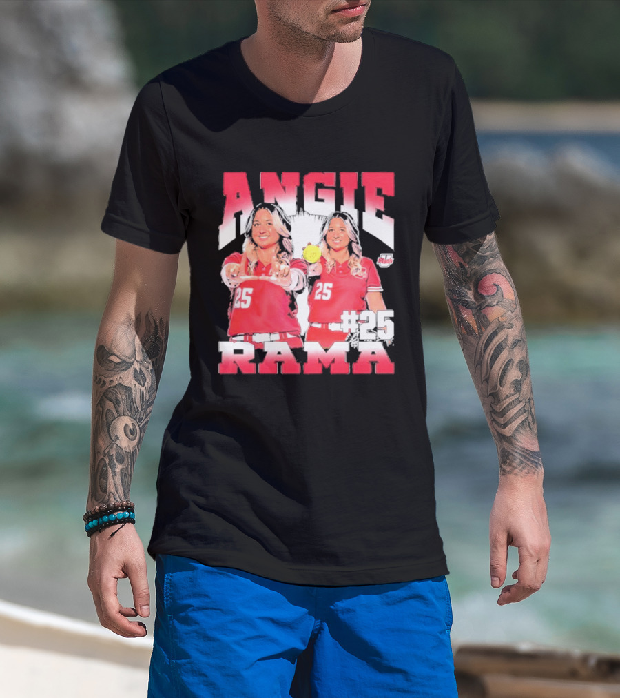 Angie Rama 25 Umass Athletics NCAA Softball T-Shirt